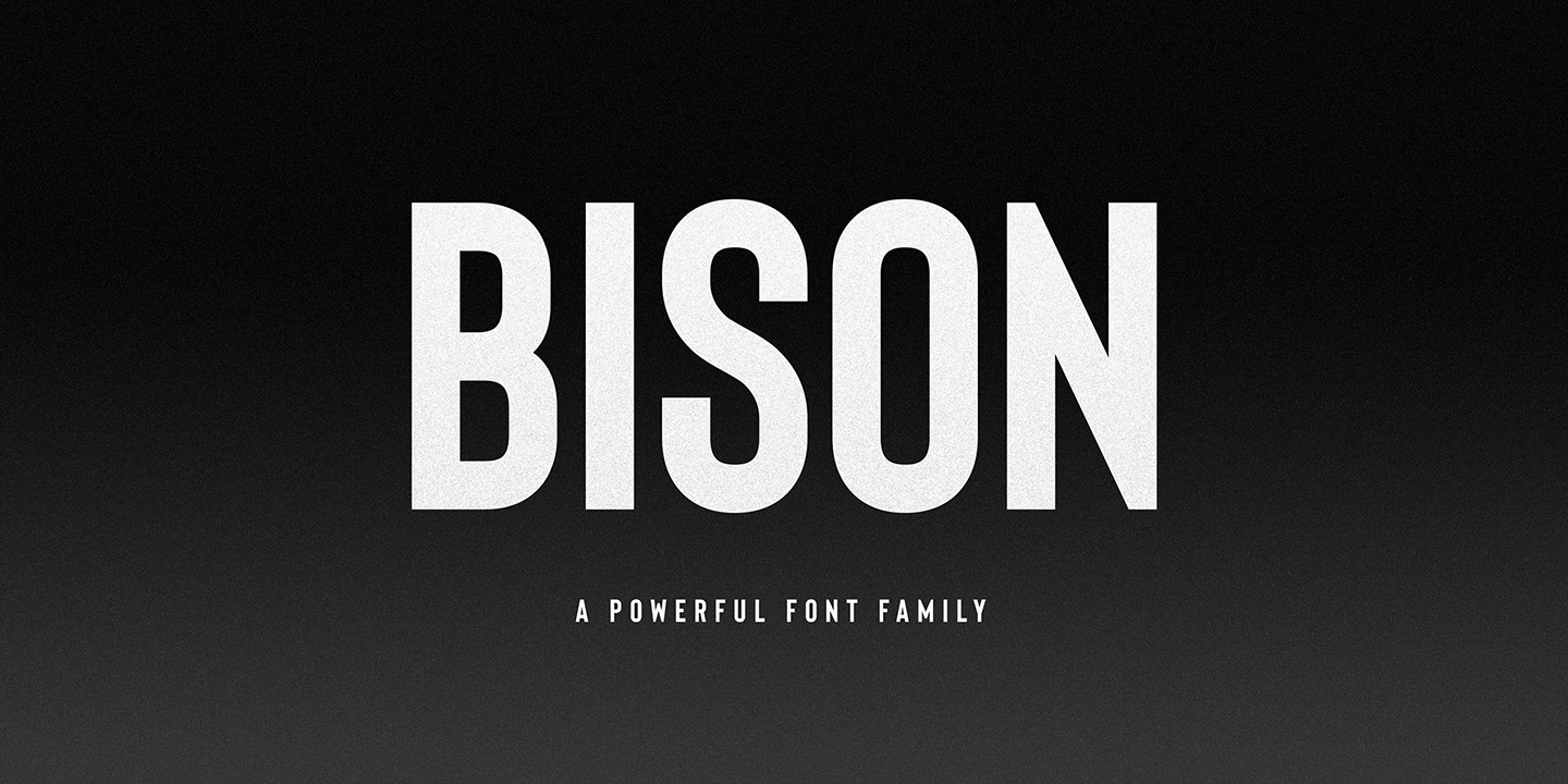 Пример шрифта Bison
